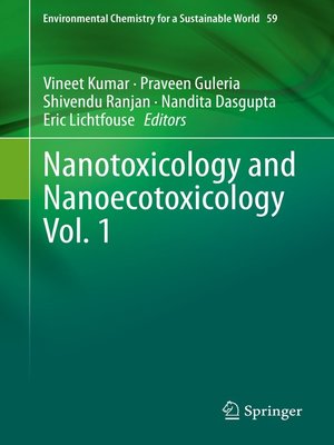 cover image of Nanotoxicology and Nanoecotoxicology Volume 1